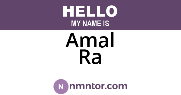 Amal Ra