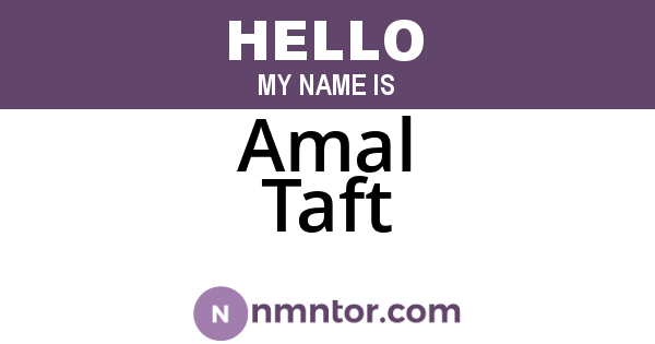 Amal Taft