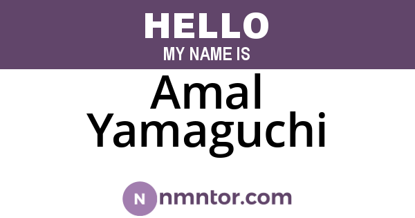 Amal Yamaguchi