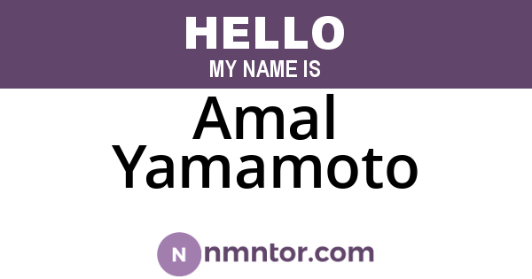 Amal Yamamoto