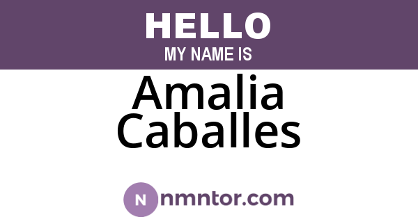 Amalia Caballes