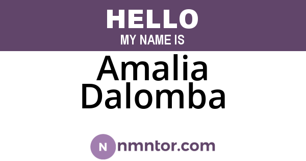Amalia Dalomba