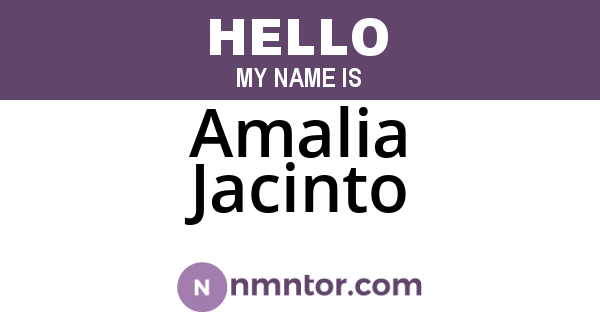 Amalia Jacinto