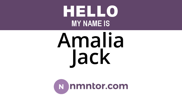 Amalia Jack
