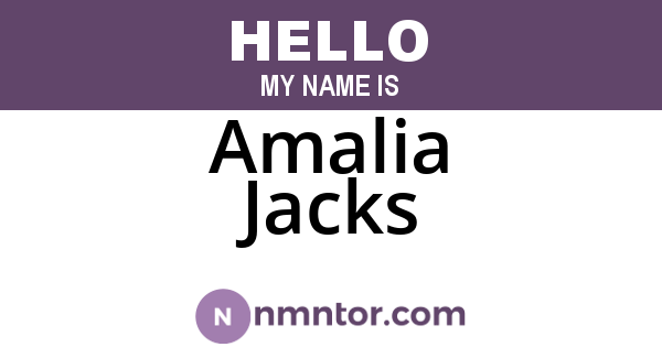 Amalia Jacks