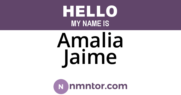 Amalia Jaime