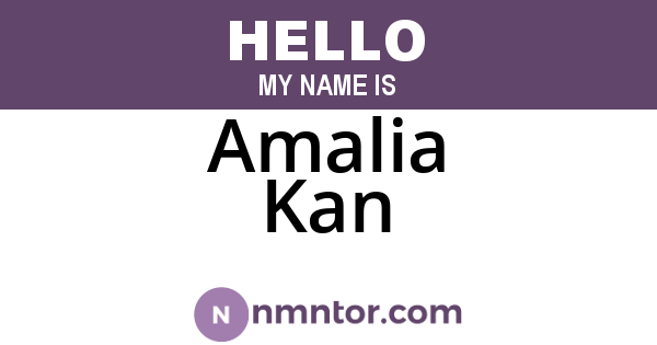Amalia Kan