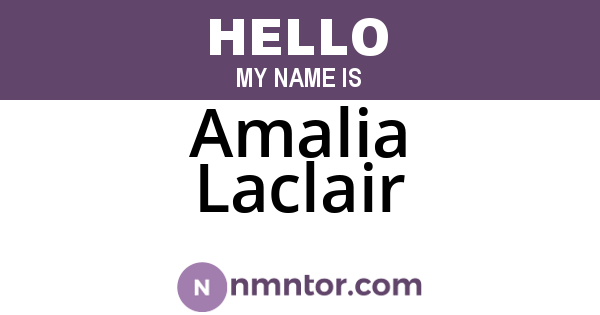 Amalia Laclair
