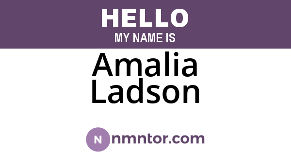 Amalia Ladson