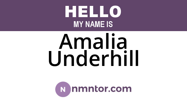 Amalia Underhill