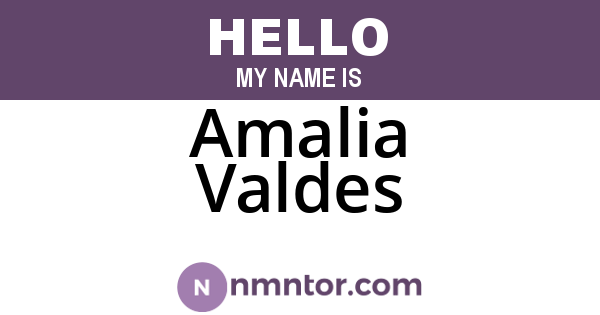 Amalia Valdes