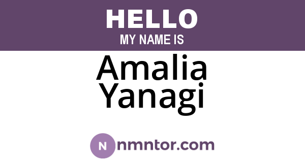 Amalia Yanagi