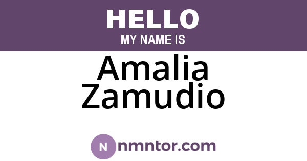Amalia Zamudio