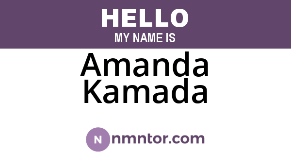 Amanda Kamada