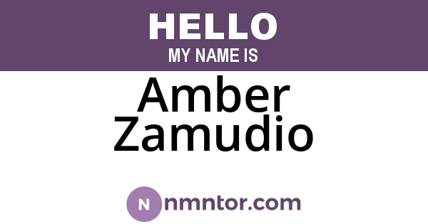 Amber Zamudio