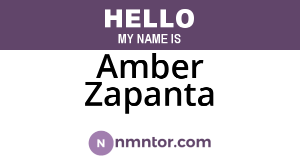 Amber Zapanta