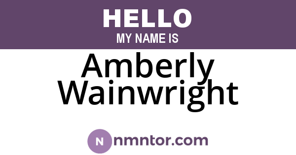 Amberly Wainwright