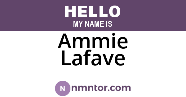Ammie Lafave