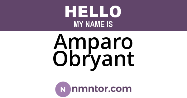 Amparo Obryant