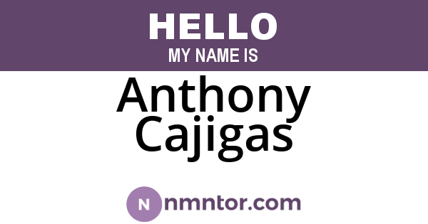 Anthony Cajigas
