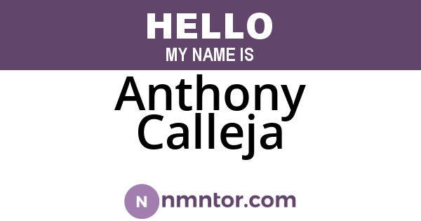 Anthony Calleja