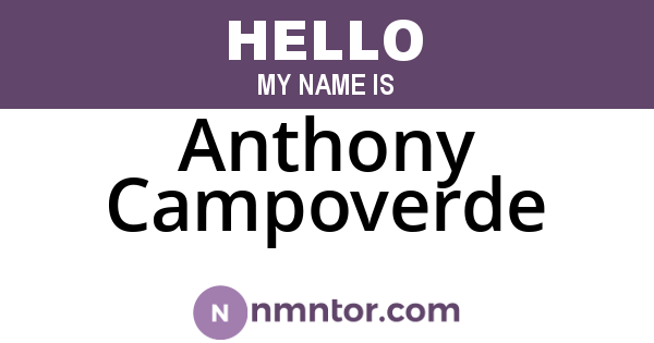 Anthony Campoverde