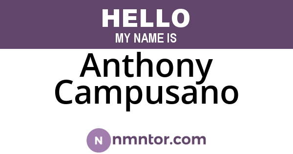 Anthony Campusano
