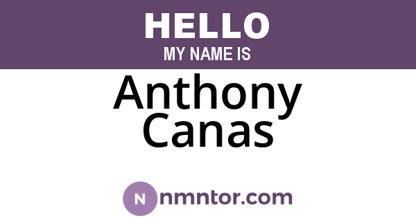 Anthony Canas