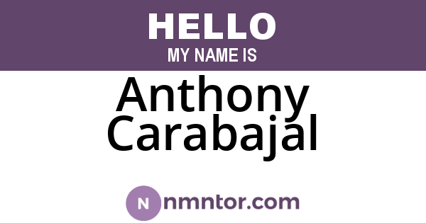 Anthony Carabajal
