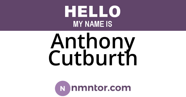 Anthony Cutburth