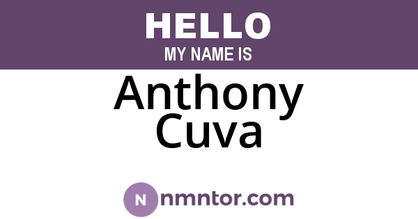 Anthony Cuva