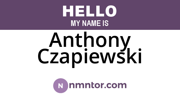 Anthony Czapiewski