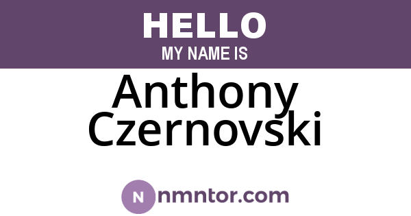Anthony Czernovski