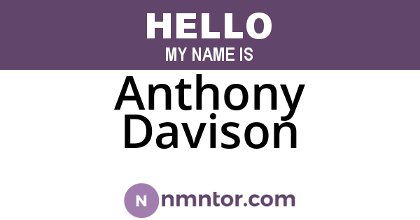 Anthony Davison