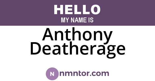 Anthony Deatherage
