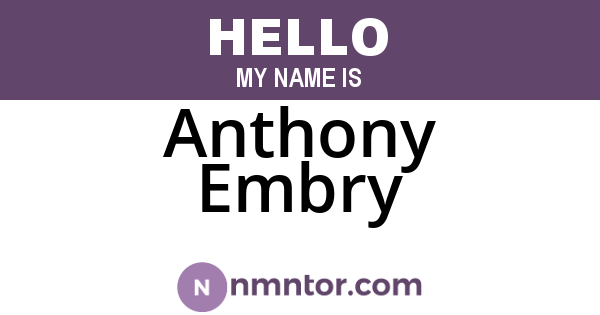Anthony Embry