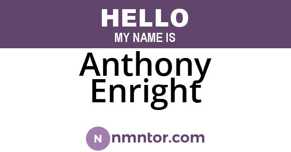 Anthony Enright