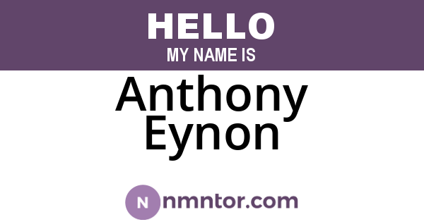 Anthony Eynon