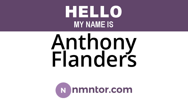 Anthony Flanders