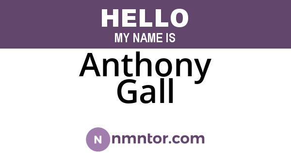 Anthony Gall