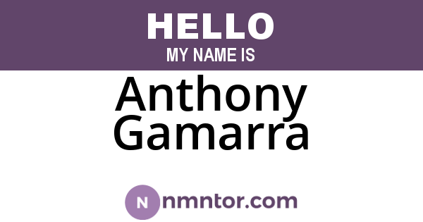 Anthony Gamarra