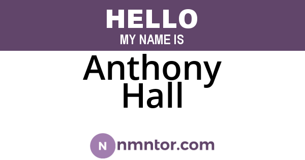 Anthony Hall