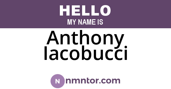 Anthony Iacobucci