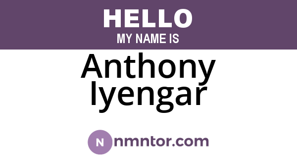 Anthony Iyengar