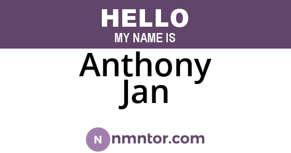 Anthony Jan