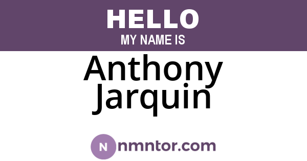 Anthony Jarquin