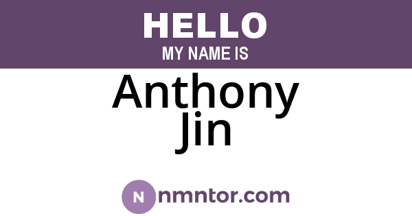 Anthony Jin