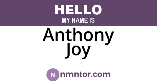 Anthony Joy