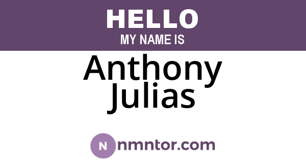 Anthony Julias