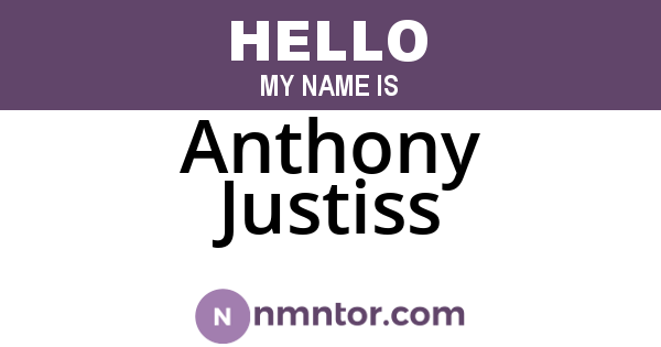 Anthony Justiss